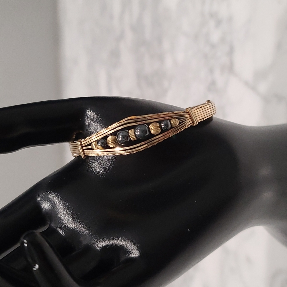 Vintage gold filled bangle bracelet